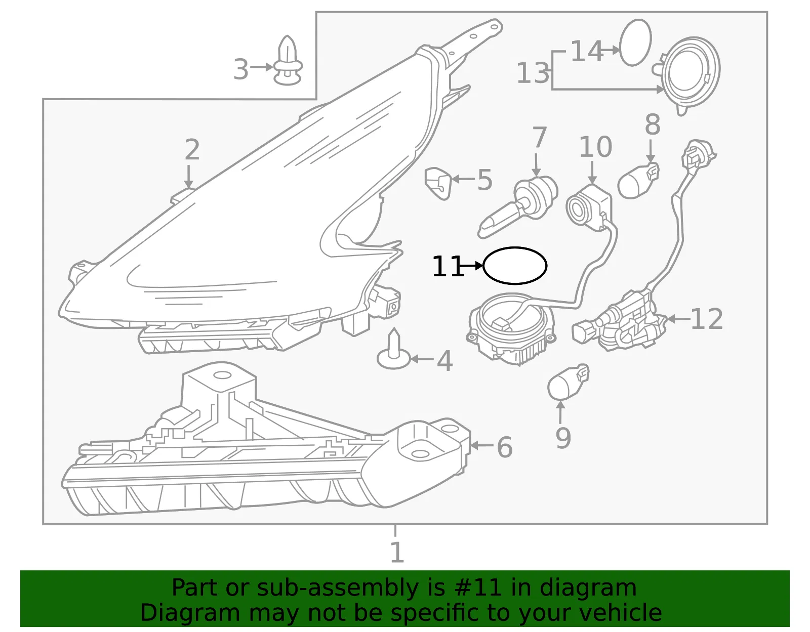 Control Module Seal - Nissan (26033-CD010) - view 2