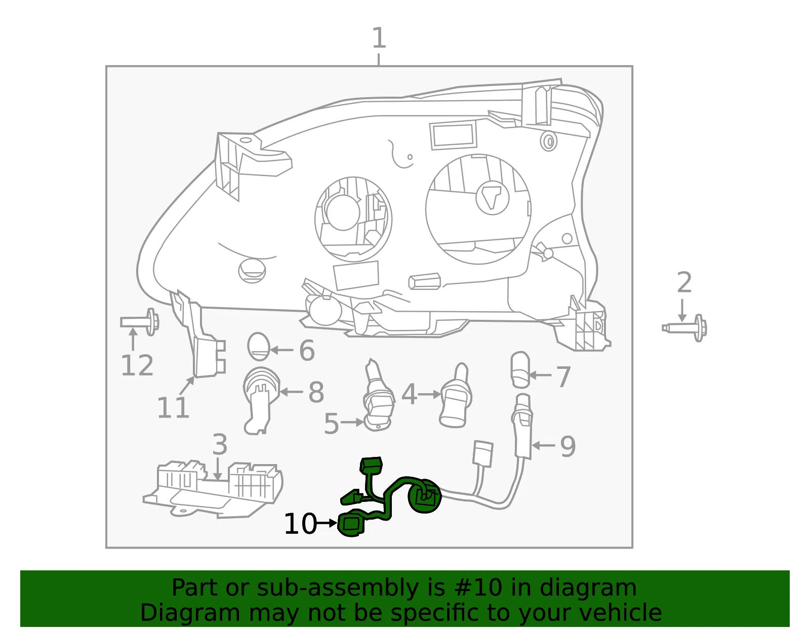 Socket & Wire - Nissan (26038-3SG2A) - view 2