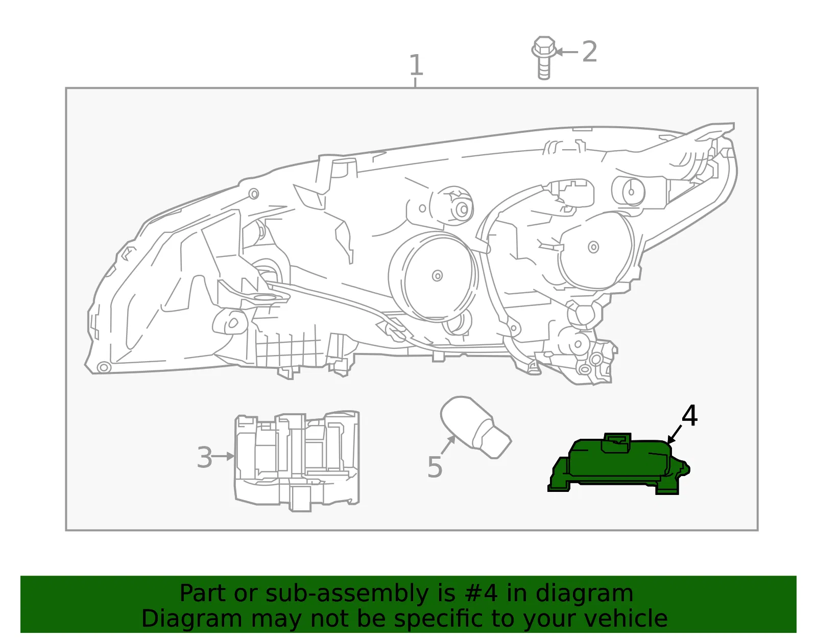Led Unit - Nissan (26055-8992C) - view 2
