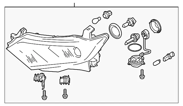 Headlamp Assembly - Driver's Side (LH) - Nissan (26060-1JA3A)