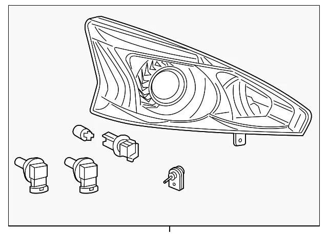 Headlamp Assembly - Driver's Side (LH) - Nissan (26060-3TG0A)