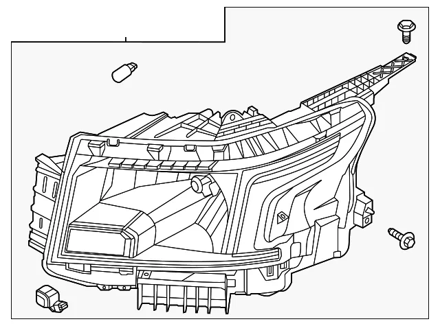 Headlight Assembly - Nissan (26060-9BX1A)