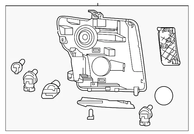 Headlamp Assembly - Driver's Side (LH) - Nissan (26060-9FT1B)
