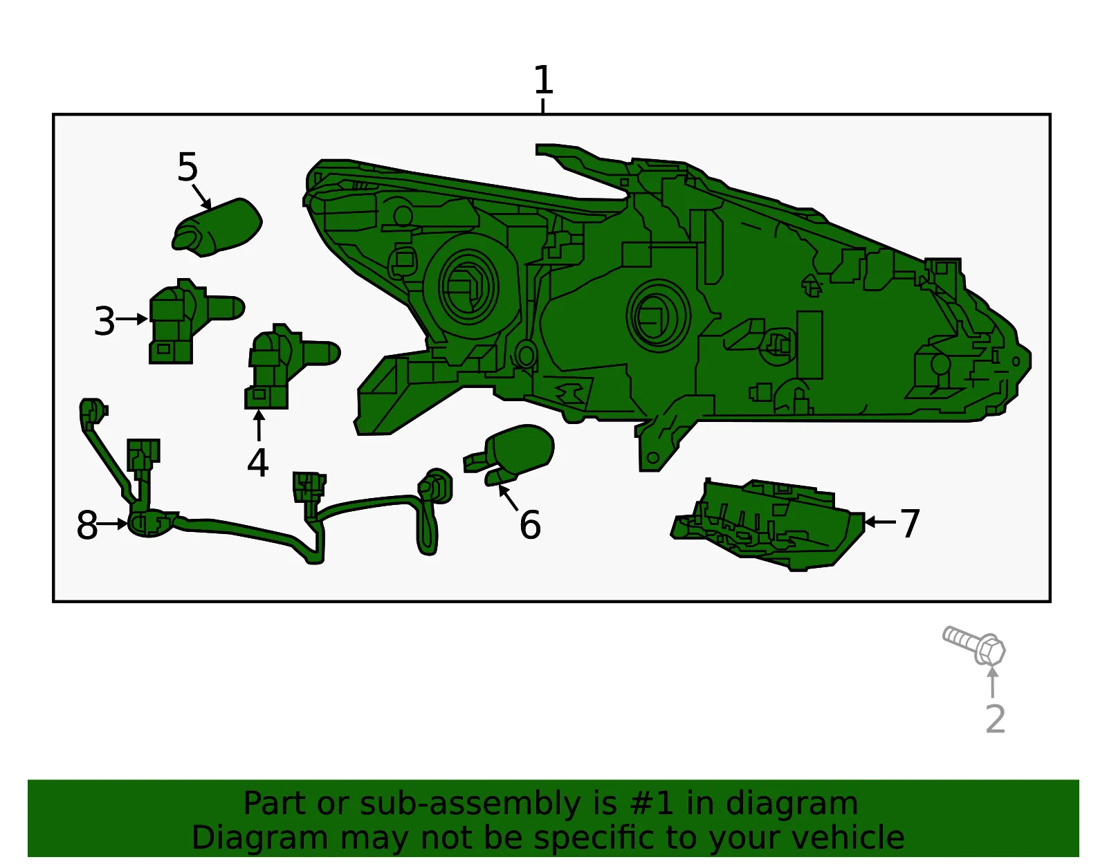 Headlamp Assembly - Driver's Side (LH) - Nissan (26060-9HS9B) - view 3