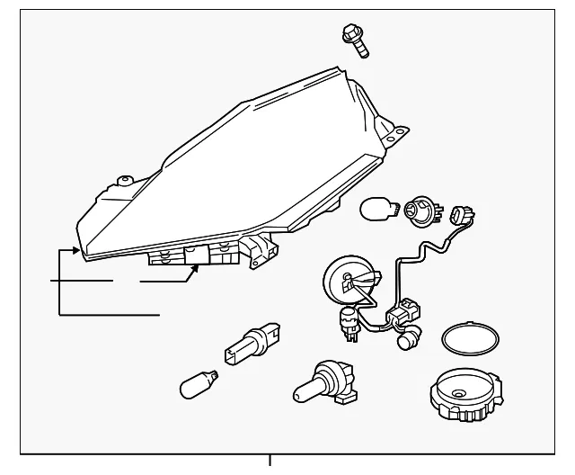 Headlamp Assembly - Driver's Side (LH) - Nissan (26060-9RB0A)
