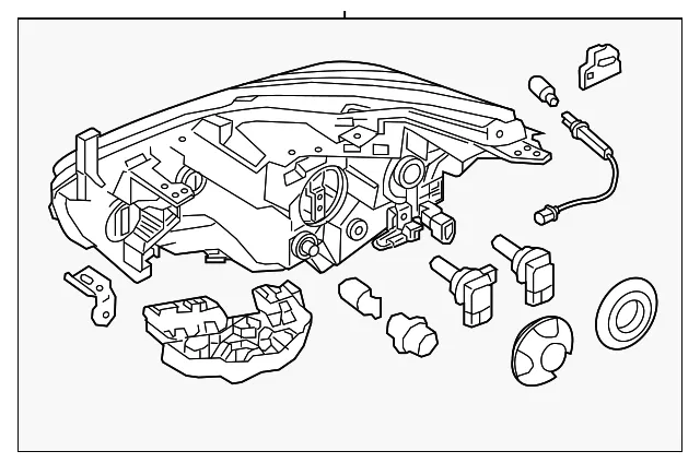 Headlamp Assembly - Nissan (26060-9UE9B)