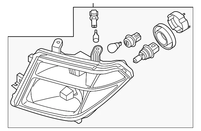 Headlamp Assembly - Driver's Side (LH) - Nissan (26060-ZS00A)