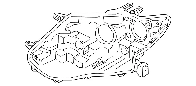 Headlight Housing - Nissan (26075-4BA5A)