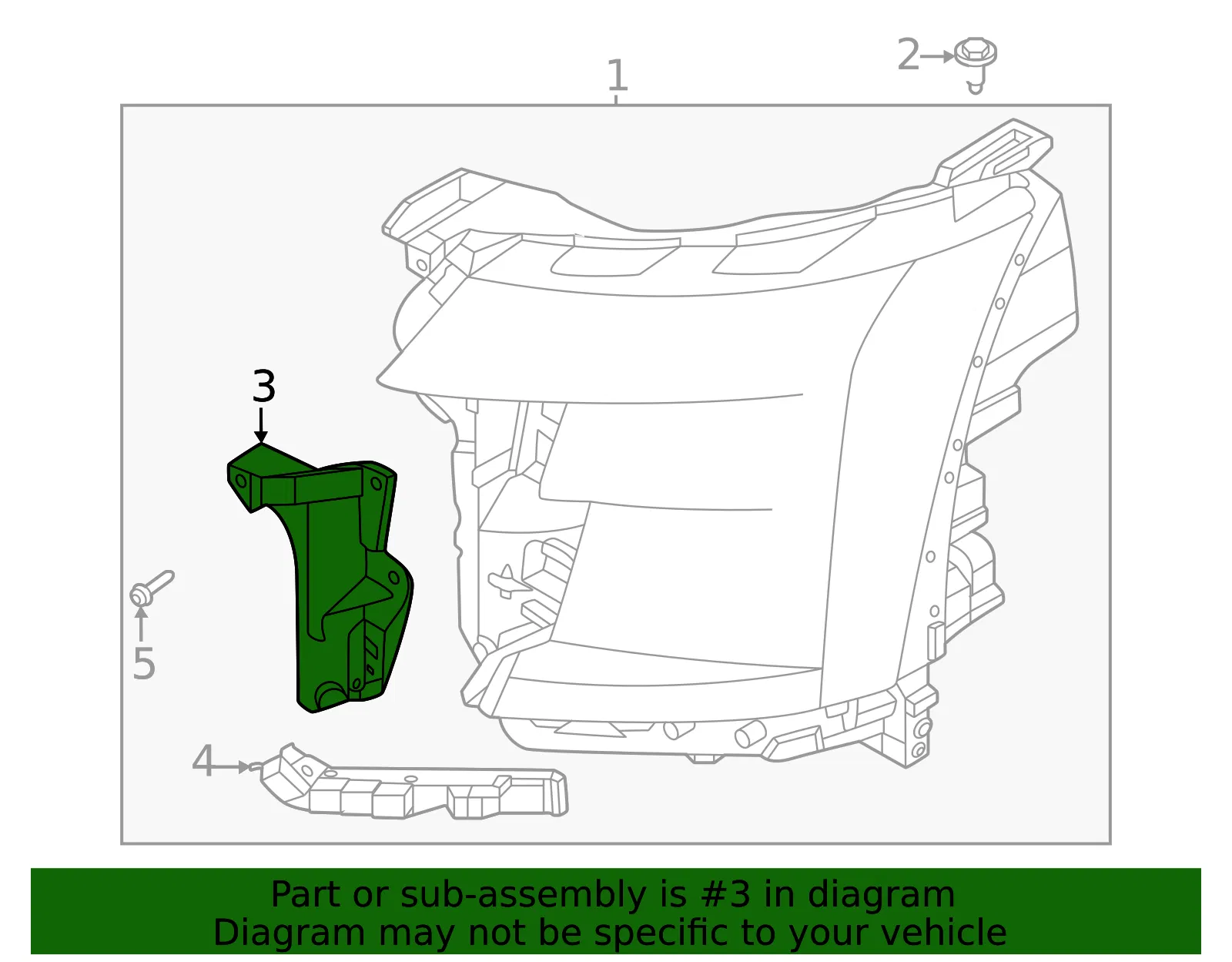 Headlight Bracket - Nissan (26092-7KA0A) - view 2