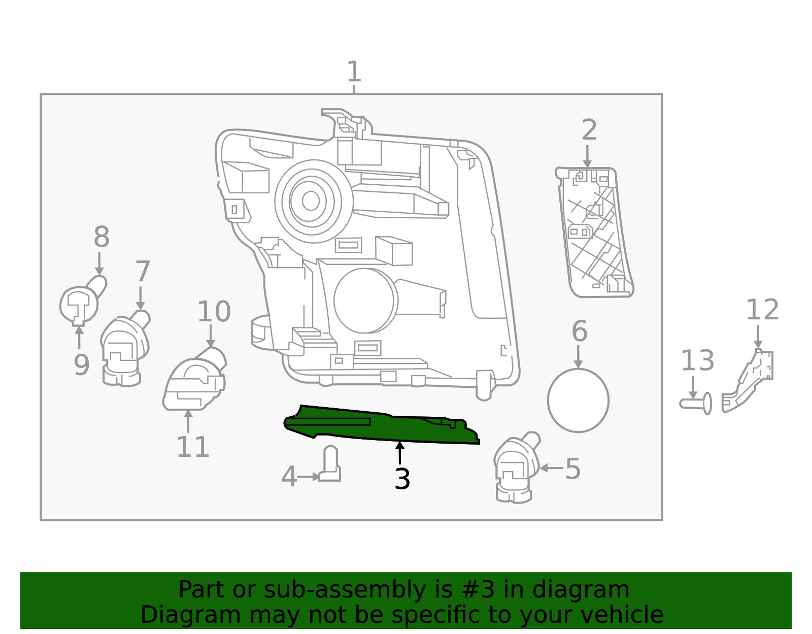Headlight Bracket - Nissan (26092-9FV0A) - view 2