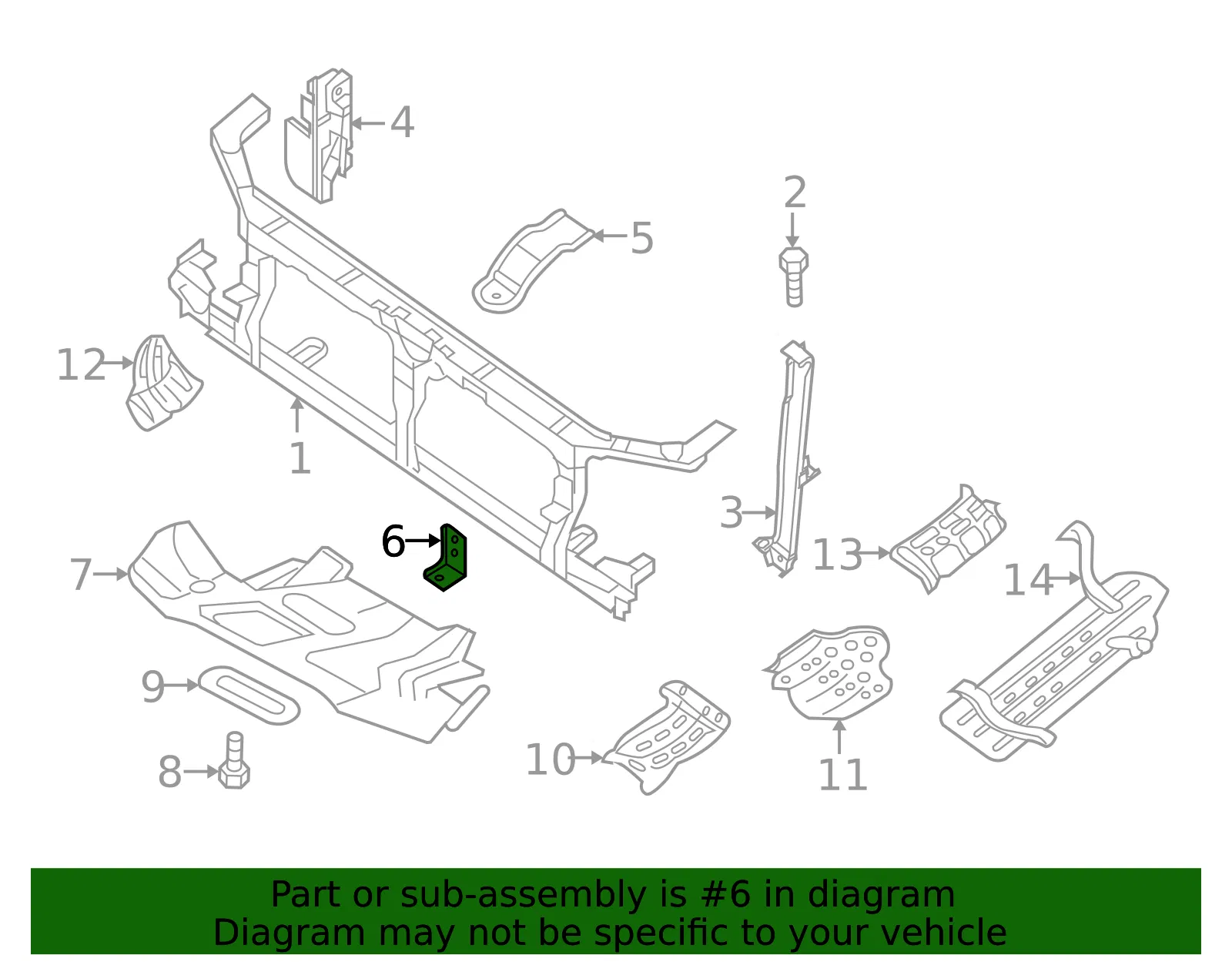 Headlight Bracket - Nissan (26092-EA000) - view 3