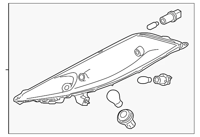 Signal Lamp Assembly - Driver's Side (LH) - Nissan (26125-1KM0B)