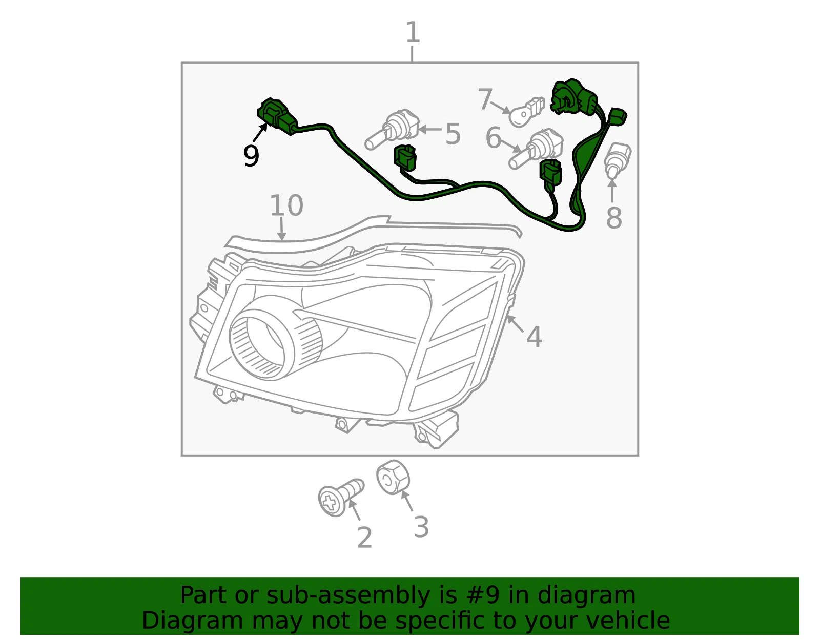 Socket & Wire - Nissan (26242-ZC00A) - view 4