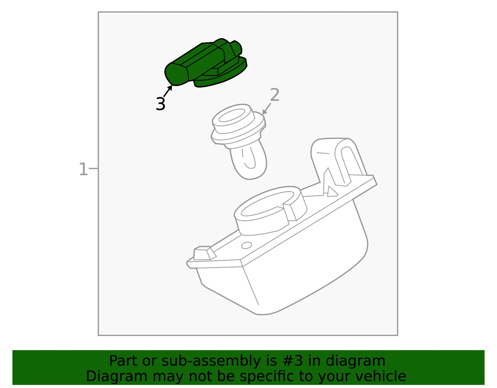 License Plate Light Socket - Nissan (26251-AM800) - view 2