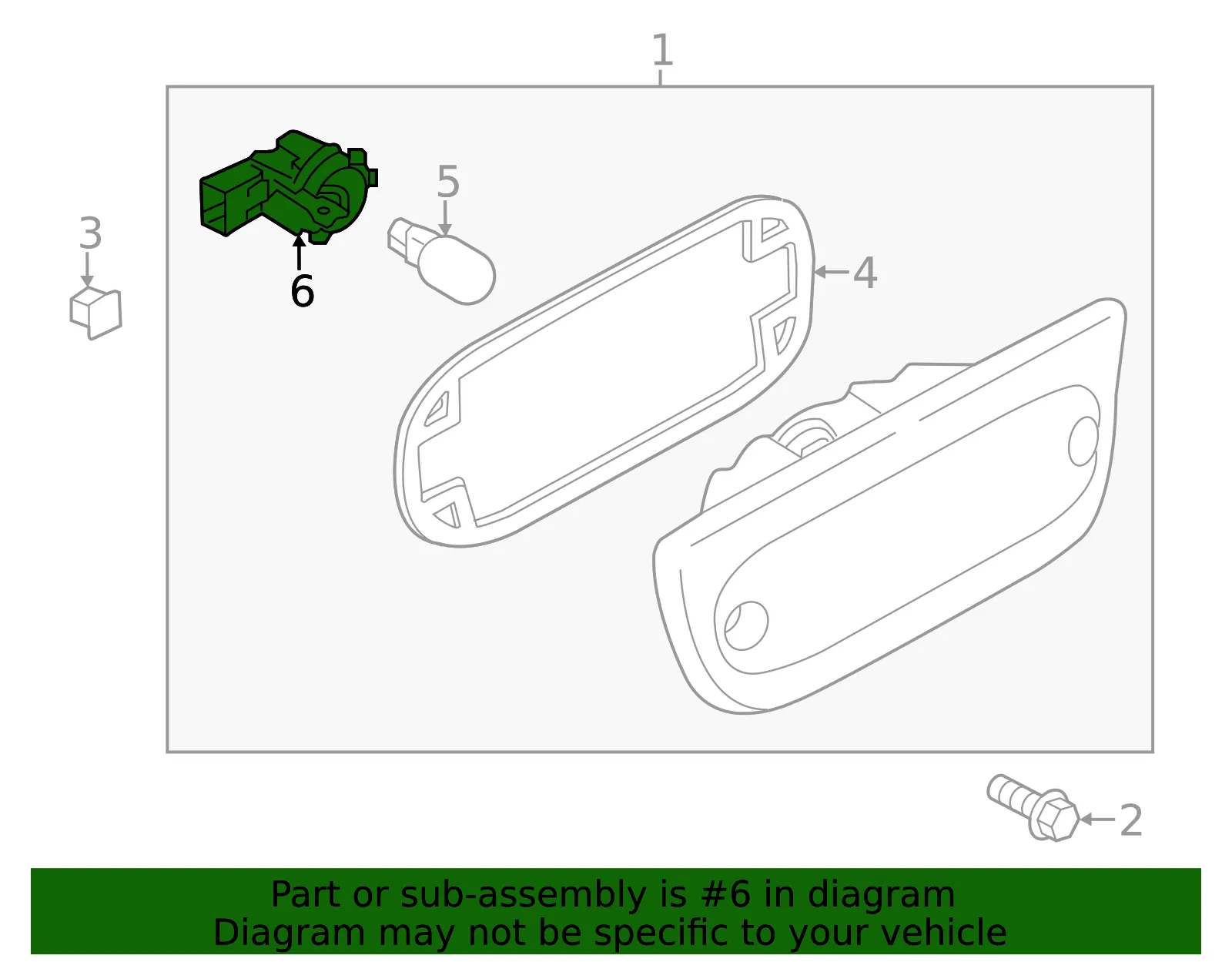 Stop Lamp Socket - Nissan (26260-3LM0A) - view 3