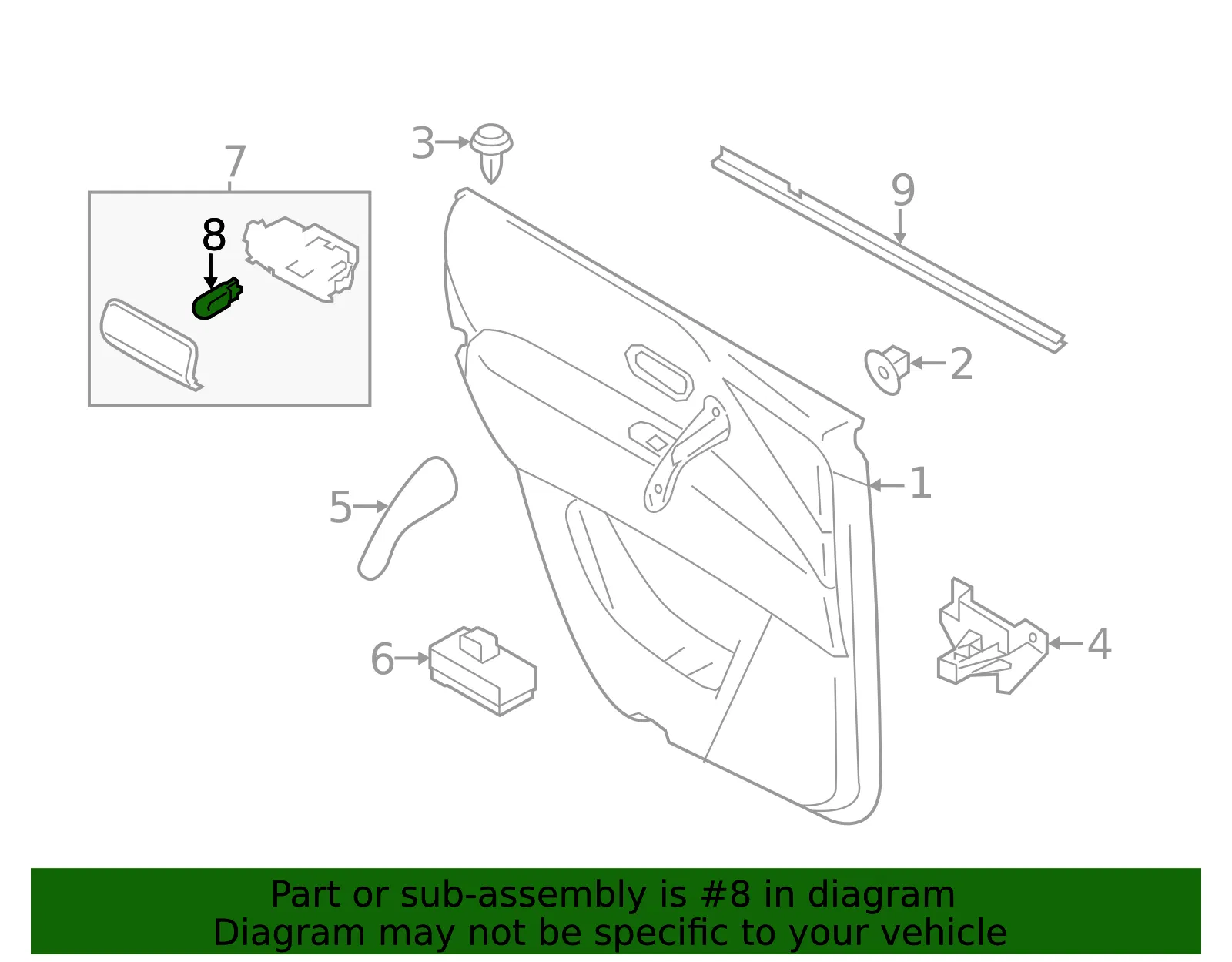 Bulb - Nissan (26261-89907) - view 2