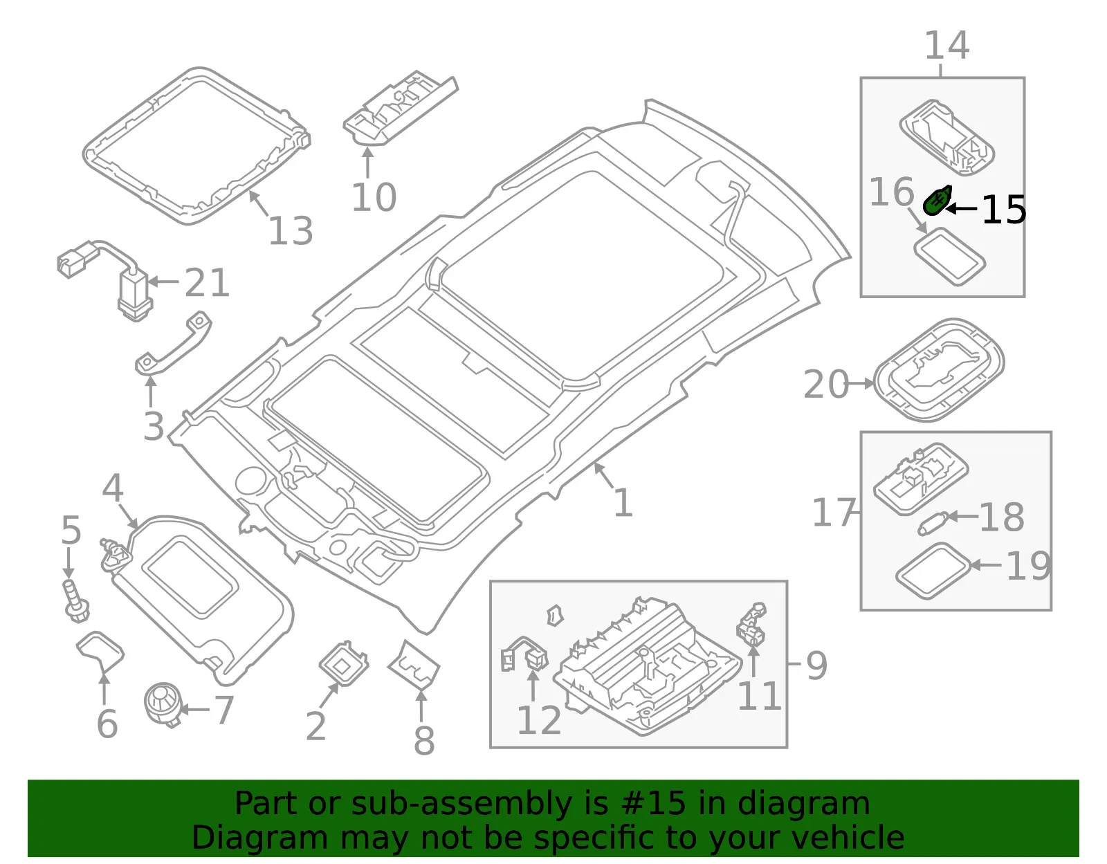 Bulb - Nissan (26282-JA00A) - view 3