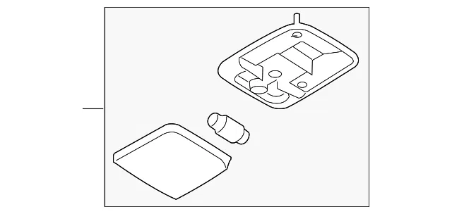 Dome Lamp Assembly - Nissan (26410-ZT60A)