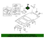 Reading Light Bracket - Nissan (26428-JK00A) - view 4