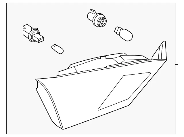Backup Lamp - Passenger Side (RH) - Nissan (26540-6CA0A)