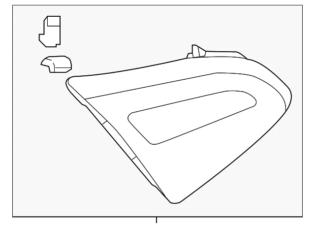 Backup Lamp - Driver's Side (LH) - Nissan (26545-9HU0A)