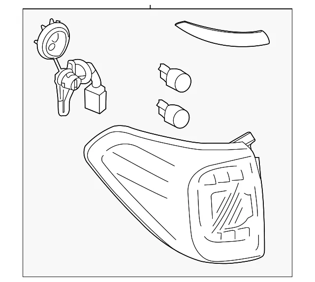 Tail Light Assembly - Nissan (26550-6JL0A)