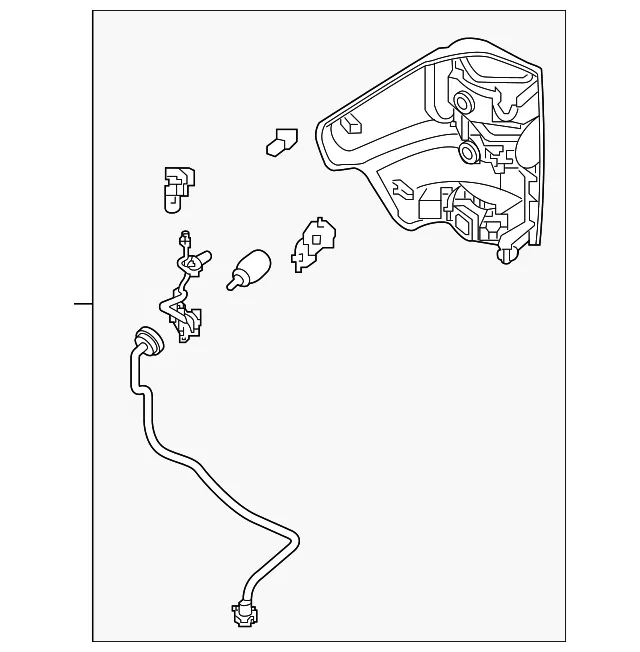 Tail Light Assembly - Nissan (26550-9FV3B)