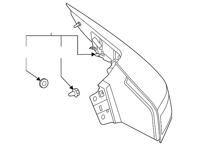 Tail Light Assembly - Nissan (26554-6RR0D)