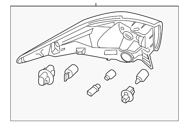 Tail Lamp Assembly - Driver's Side (LH) - Nissan (26555-3KV0A)