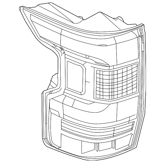 Rear Combination Lamp Assembly, Left - Nissan (26555-9BU1B)