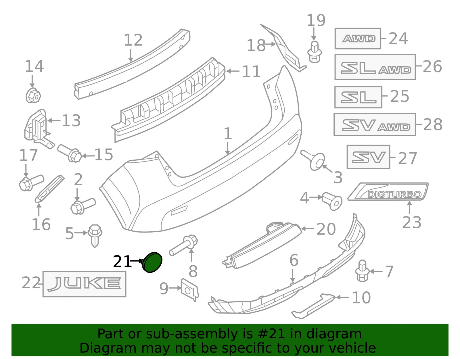 Reflector Panel - Nissan (26560-EQ00A) - view 2