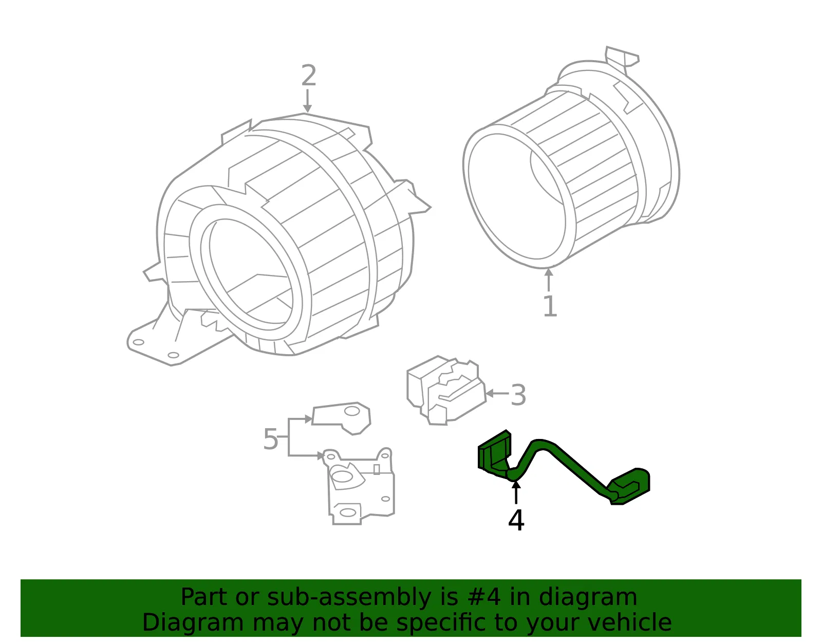 HVAC Blower Motor Connector - Nissan (27206-3NF1A) - view 2