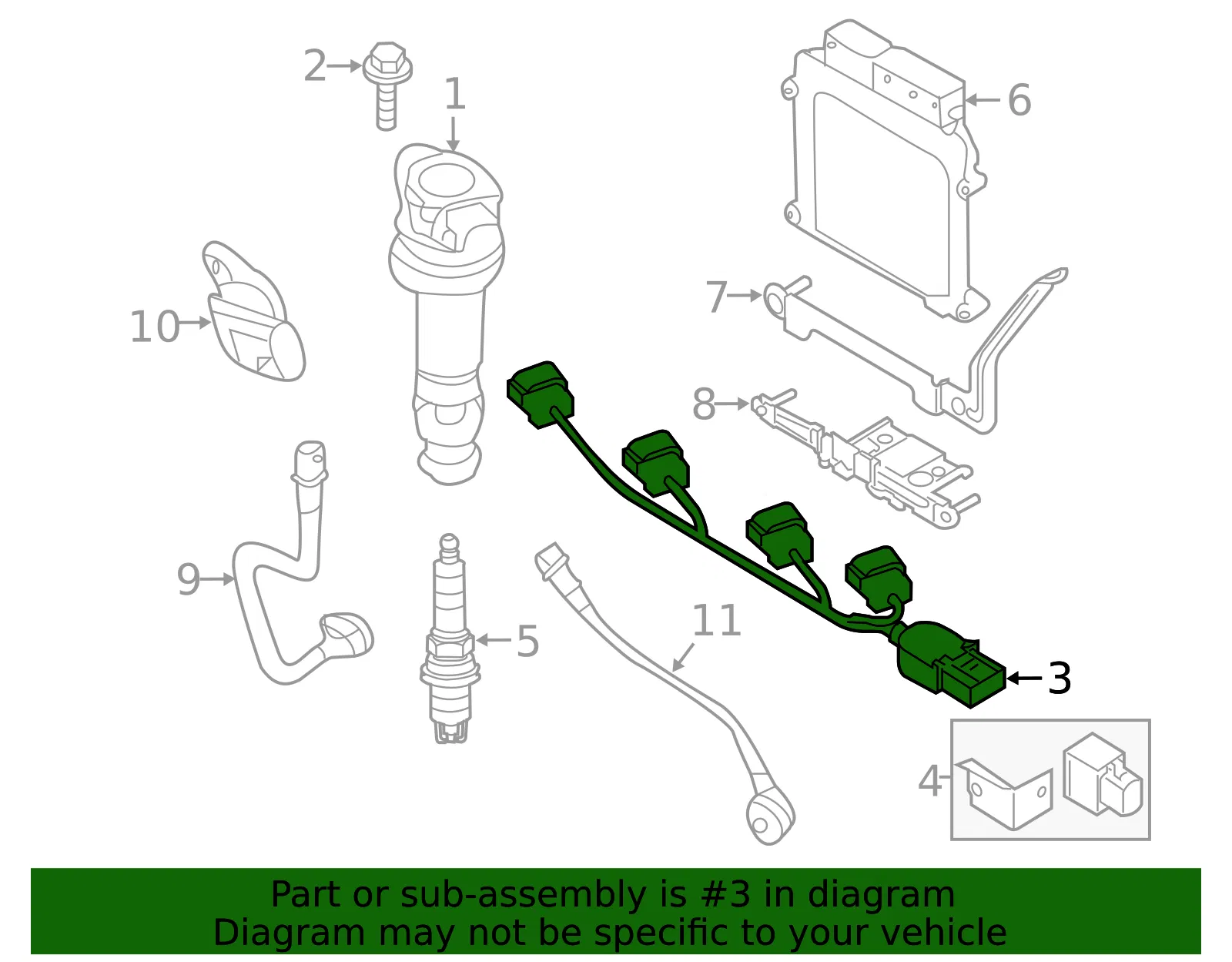 Wire Harness - Kia (27300-2B010) - view 2
