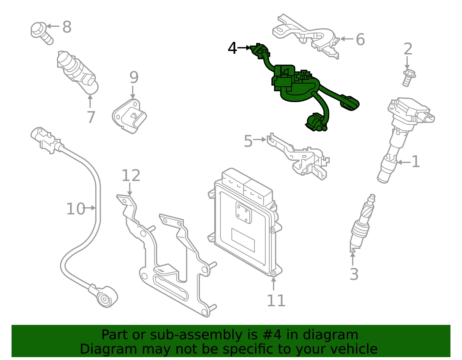 Wire Harness - Kia (27312-3L005) - view 2