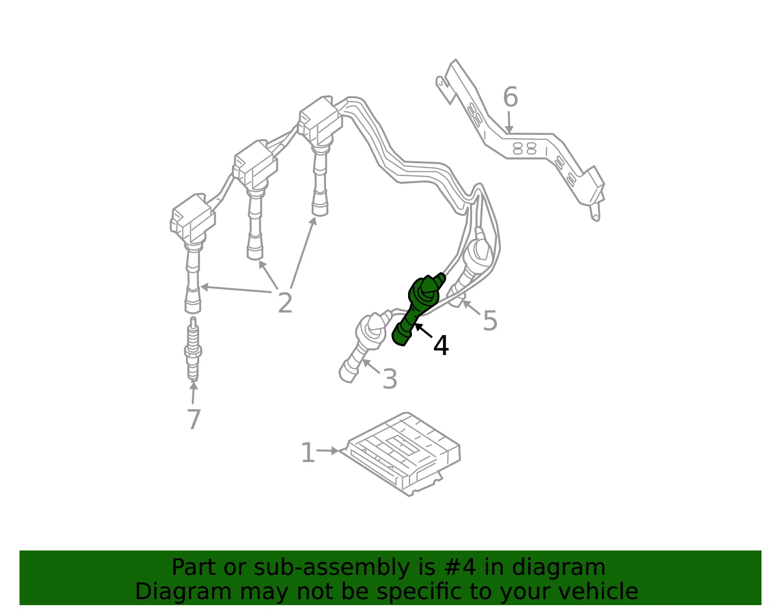 Plug Wire - Kia (27440-39800) - view 2