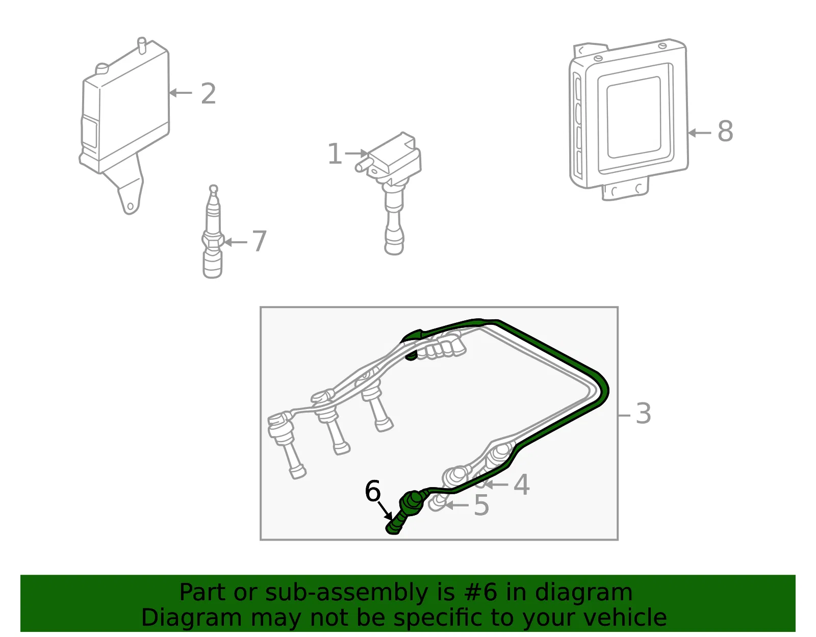 Plug Wire - Kia (27460-39700) - view 2