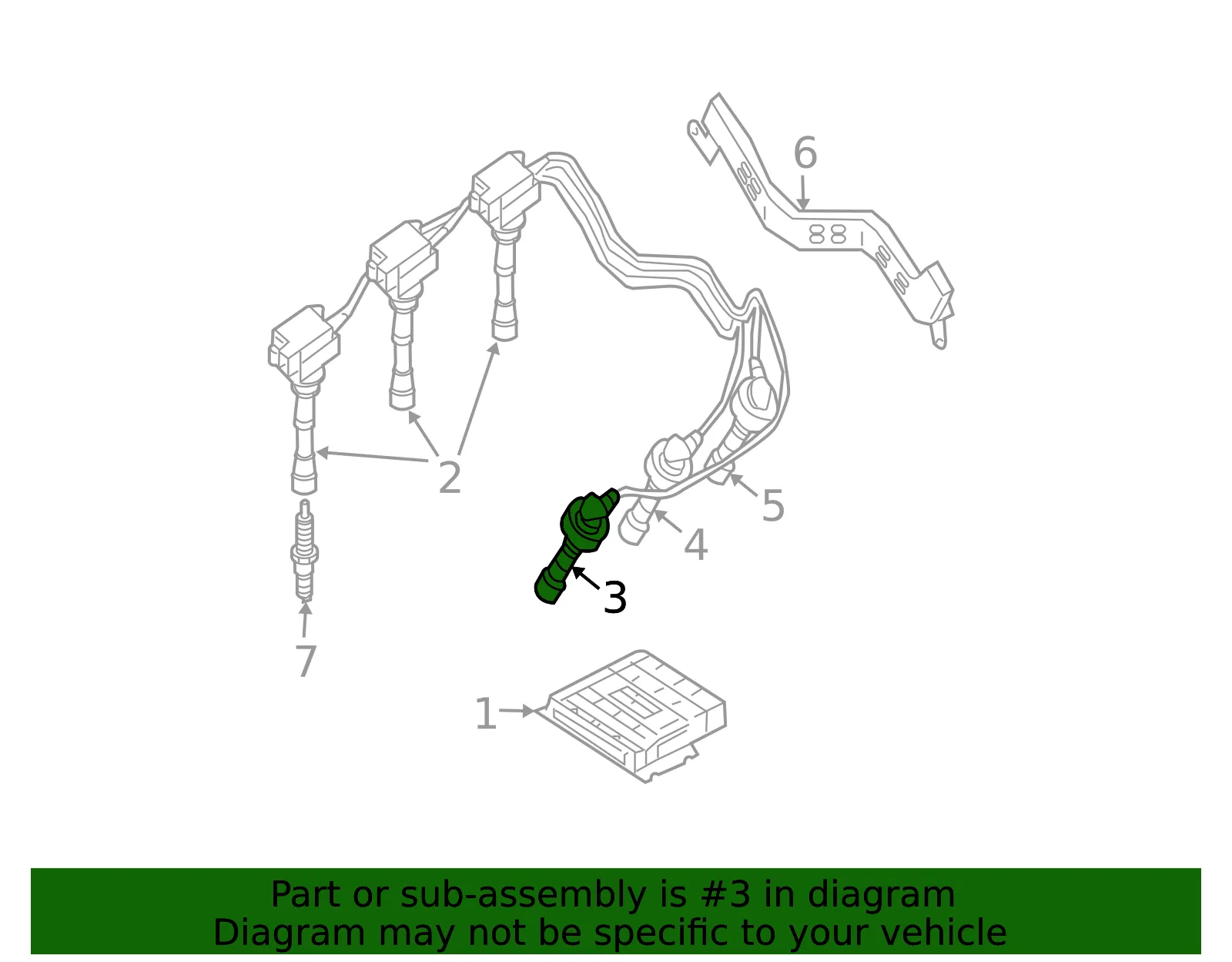 Plug Wire - Kia (27460-39800) - view 2