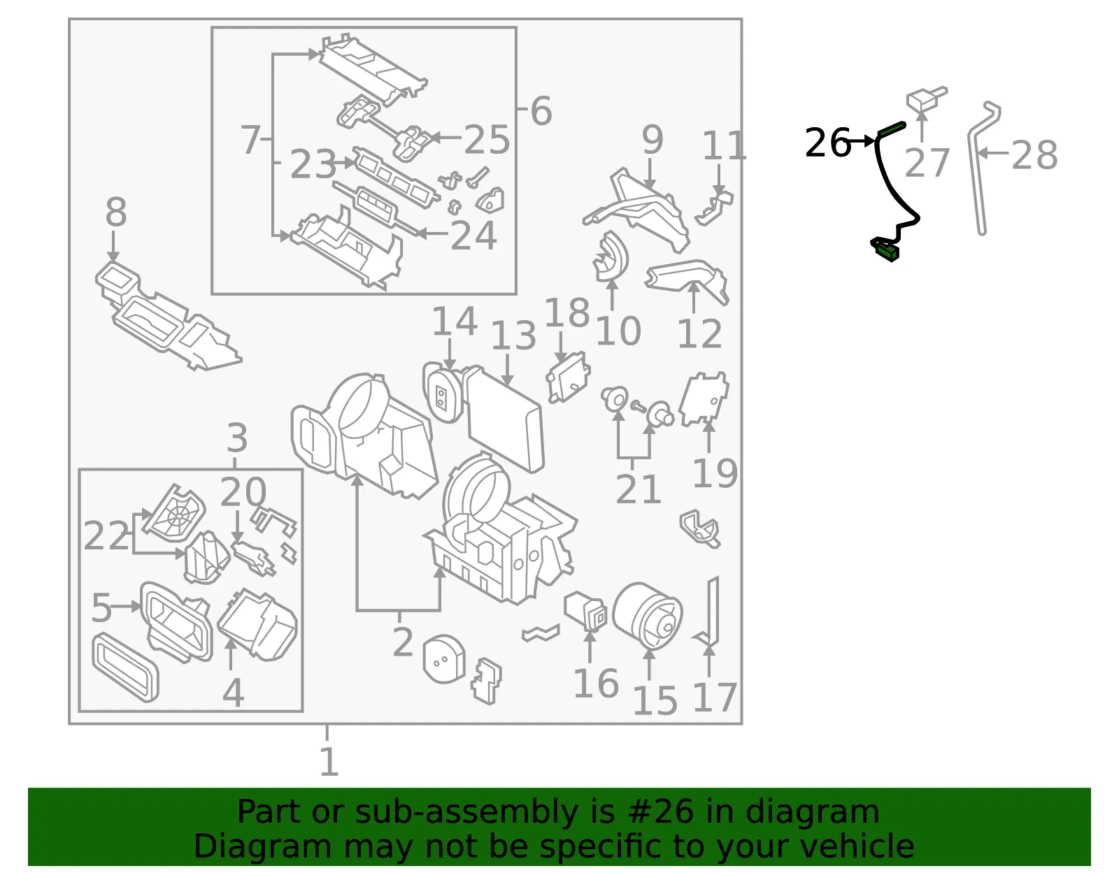 A/C Evaporator Temperature Sensor - Nissan (27723-JM00A) - view 3