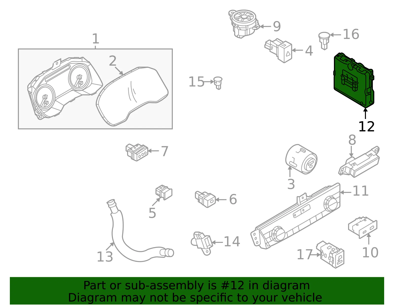 Control Module - Nissan (27760-6MU6C) - view 2