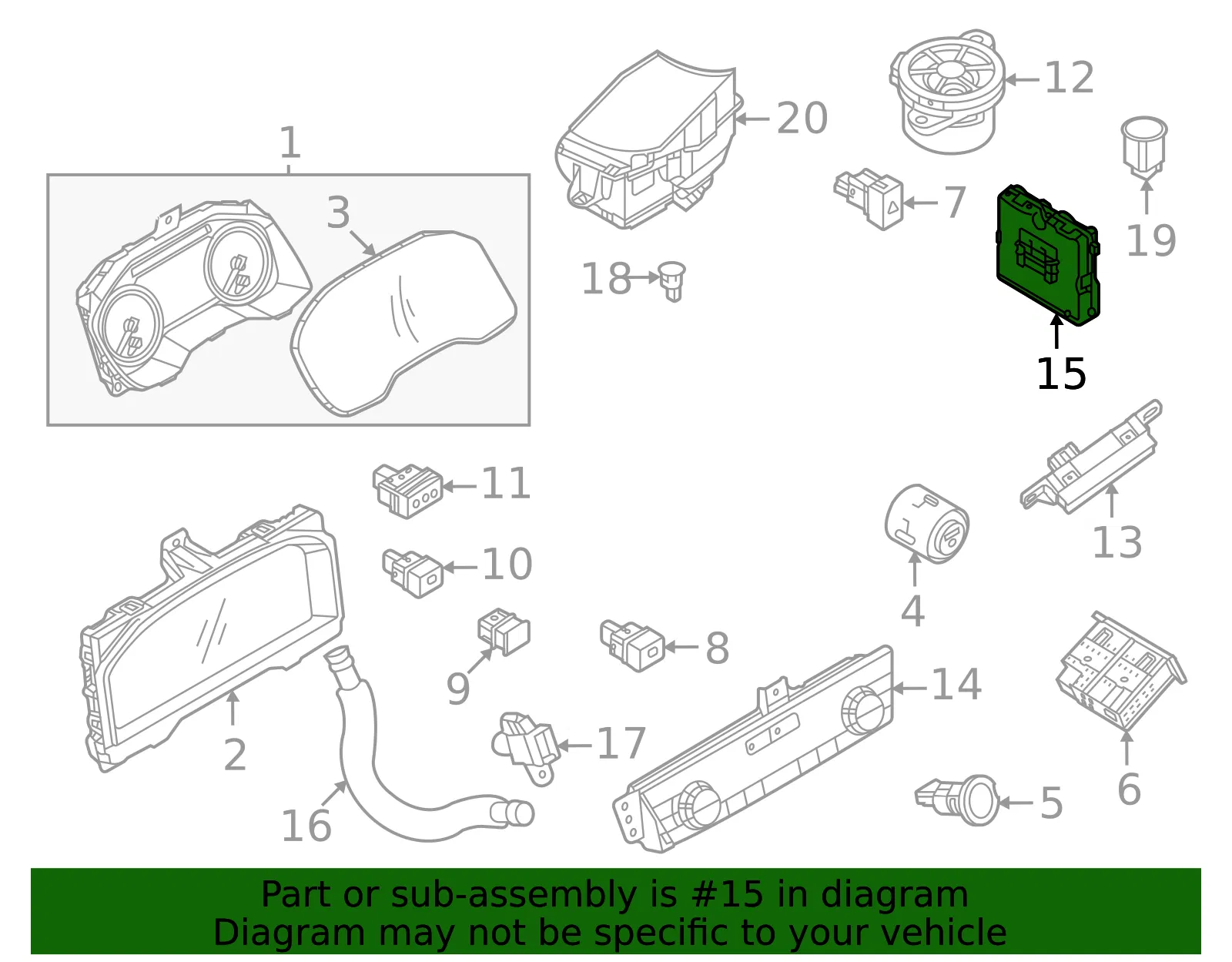 Control Module - Nissan (27760-6RR4E) - view 2