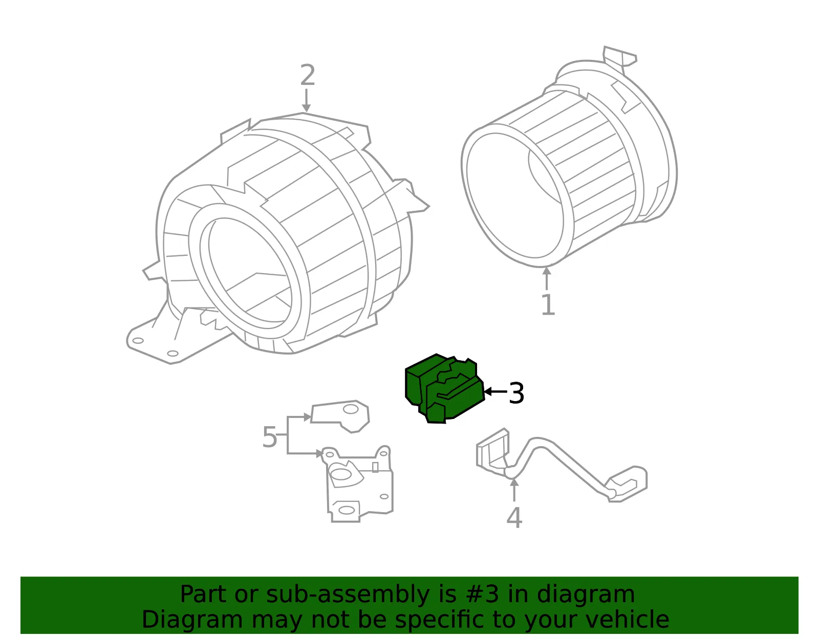 HVAC Blower Motor Control Module - Nissan (27761-5RB0A) - view 2