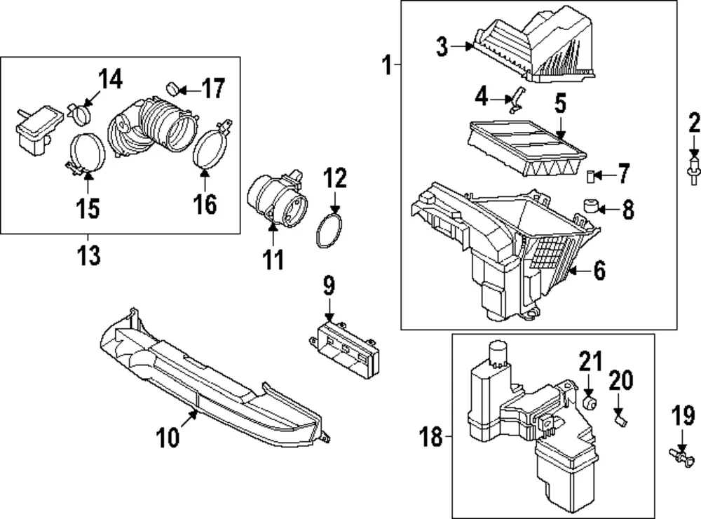 Air Mass Sensor - Kia (28164-2J600)