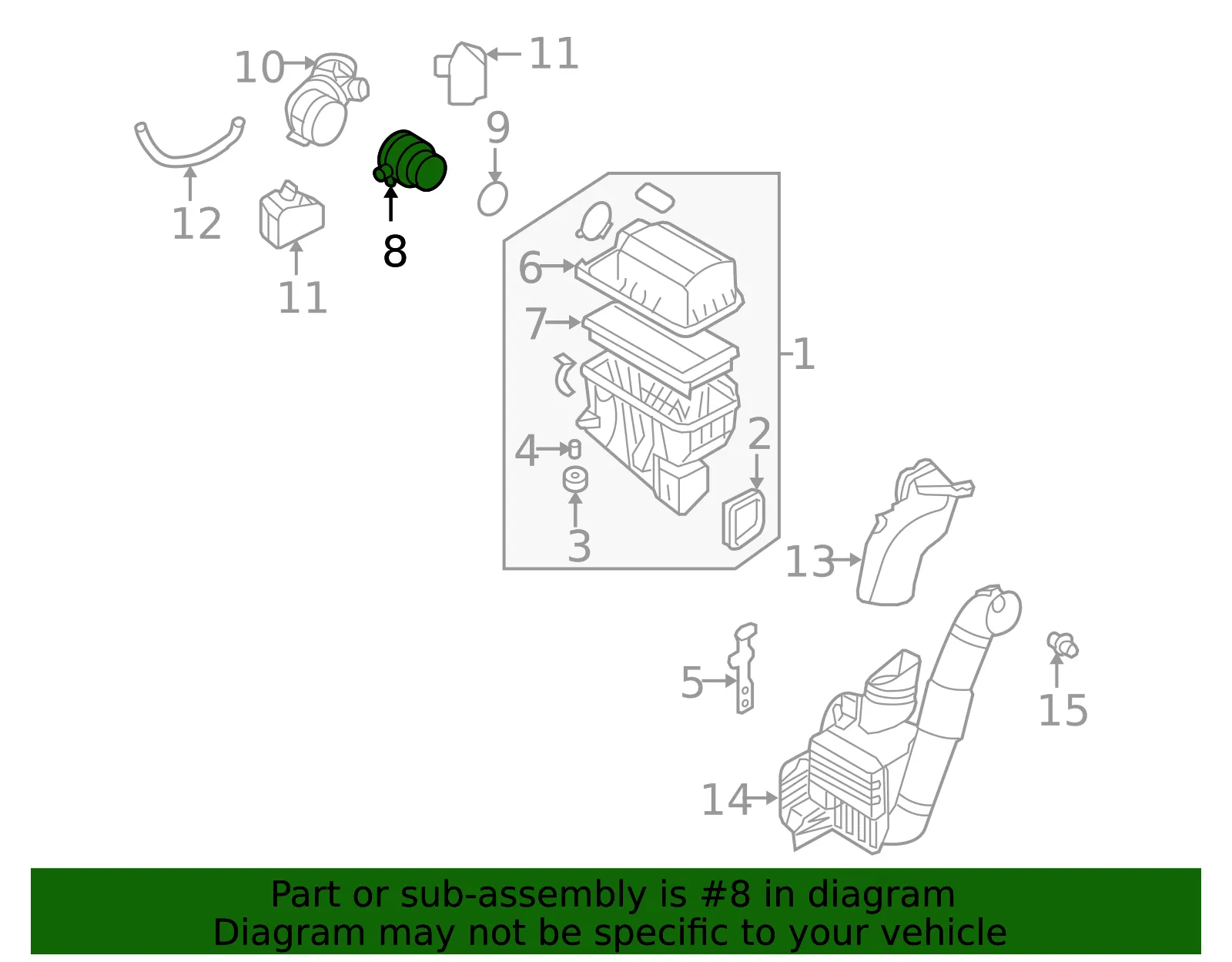 Mass Air Flow Sensor - Kia (28164-3C100) - view 2