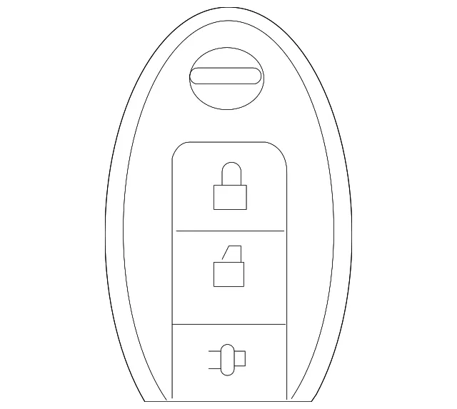 Keyless Entry Transmitter - Nissan (28268-C990E)