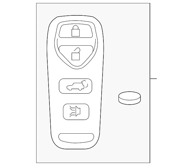 Keyless Entry Transmitter - Nissan (28268-ZT04B)
