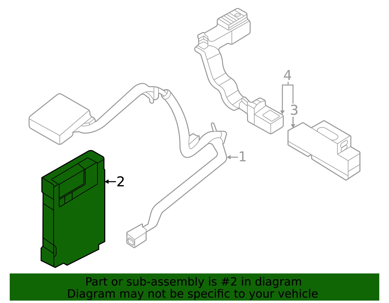 Control Module - Nissan (28275-5MP3A) - view 2