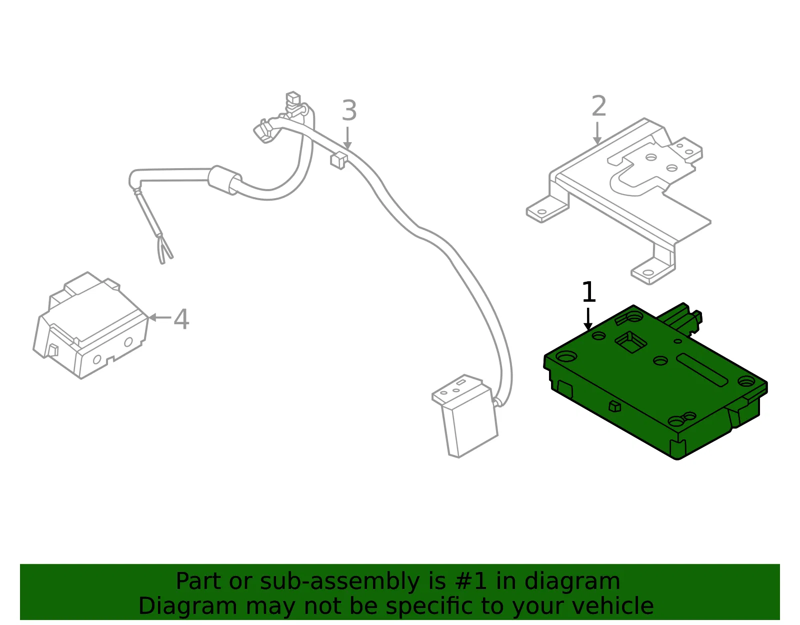 Control Module - Nissan (28275-9JM4B) - view 2