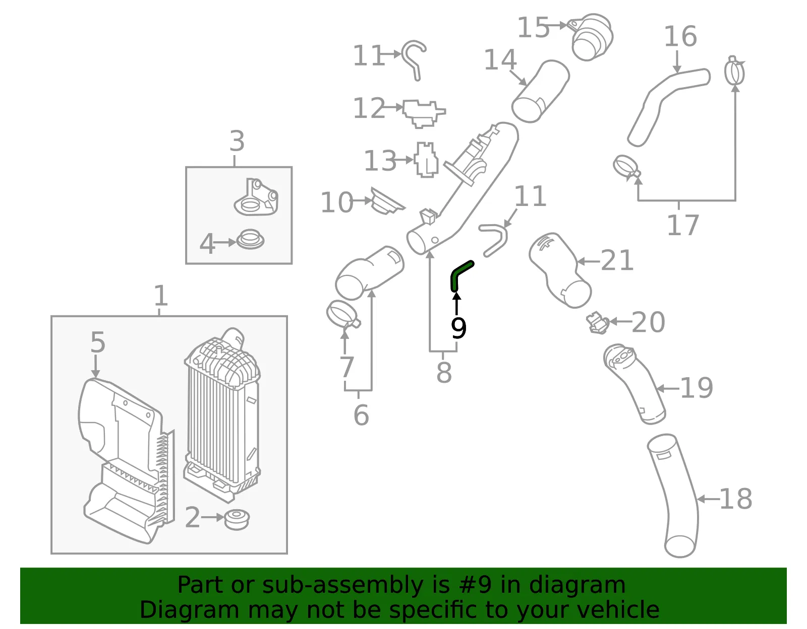 Upper Pipe Connector - Kia (28285-2G200) - view 2
