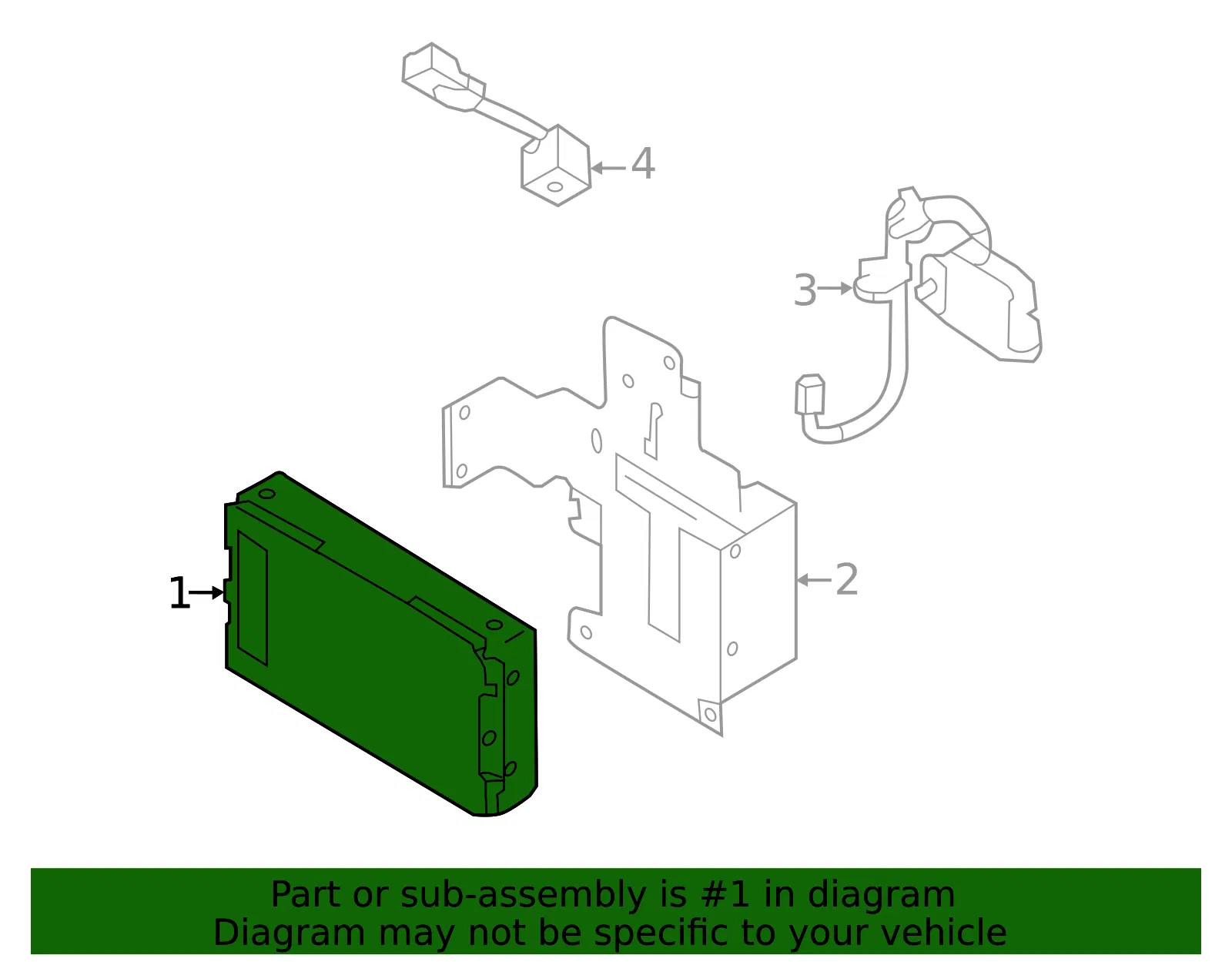 Control Module - Nissan (28383-3UB1A) - view 2