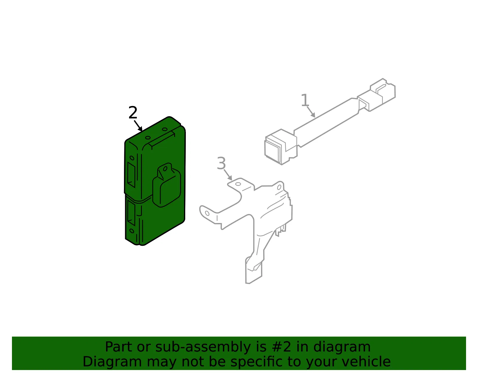 GPS Navigation Control Module - Nissan (28388-1TT1A) - view 2